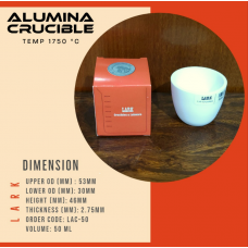 LARK® ALUMINA CRUCIBLE 1750 °C 50ML